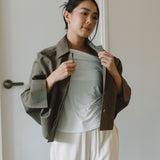 Voyage Trench Cape in Olive