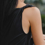 Cloud Asymmetric Blouse in Black - Esse-XXS - 