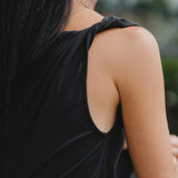 Cloud Asymmetric Blouse in Black - Esse-XXS - 