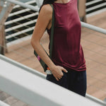 Cloud Asymmetric Blouse in Cherry - Esse-XXS - 