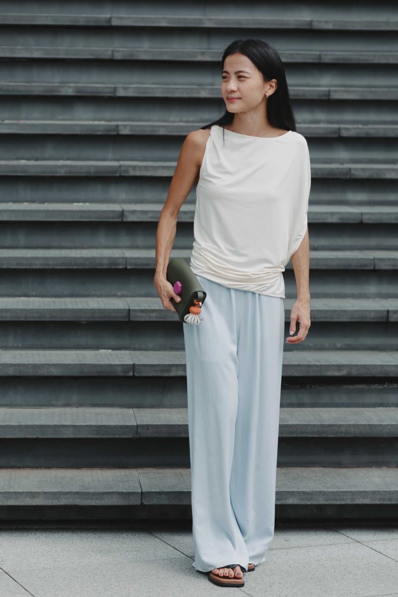 Cloud Asymmetric Blouse in Vanilla - Esse-XXS - 