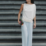 Cloud Asymmetric Blouse in Vanilla - Esse-XXS - 
