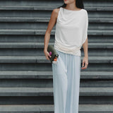 Cloud Asymmetric Blouse in Vanilla - Esse-XXS - 
