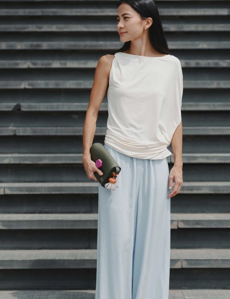 Cloud Asymmetric Blouse in Vanilla - Esse-XXS - 