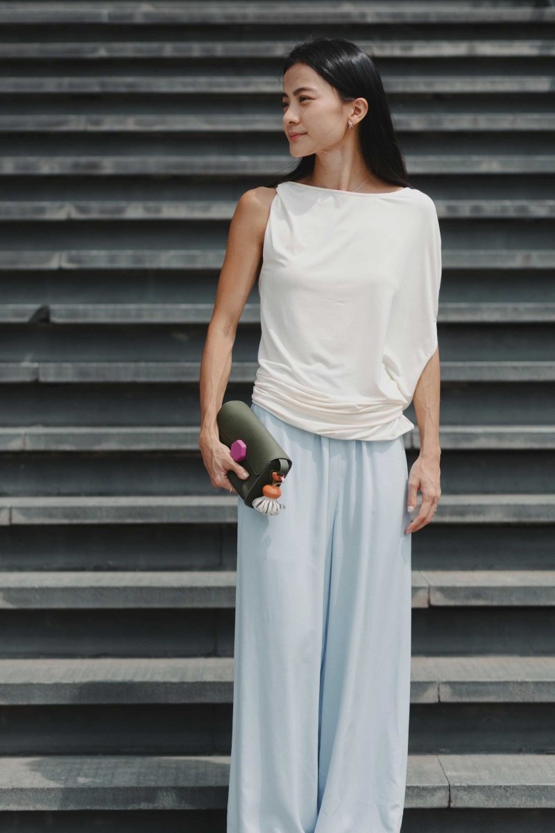 Cloud Asymmetric Blouse in Vanilla - Esse-XXS - 