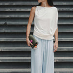 Cloud Asymmetric Blouse in Vanilla - Esse-XXS - 