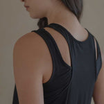 Cloud Cutaway Tank in Black - Esse-XS--