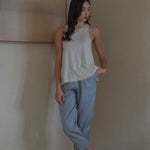 Cloud Cutaway Tank in Cereal - Esse-XS--