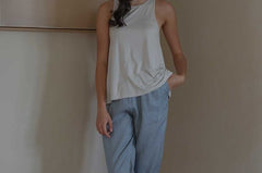 Cloud Cutaway Tank in Cereal - Esse-XS--