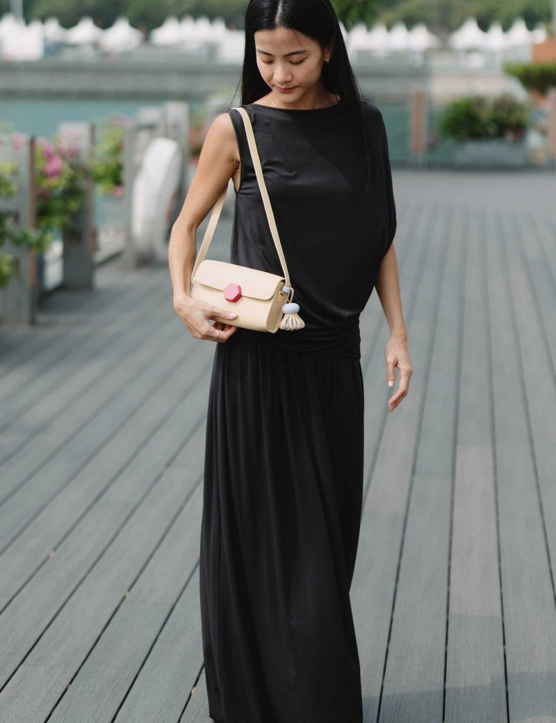 Cloud Maxi Skirt in Black - Esse-XXS - 