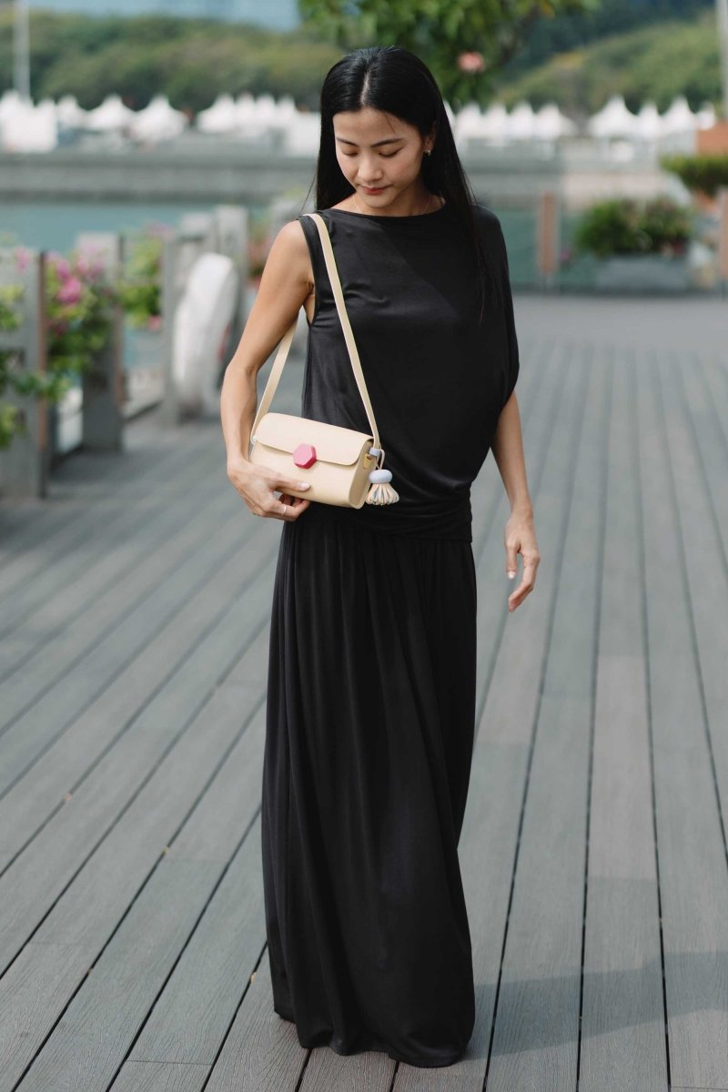 Cloud Maxi Skirt in Black - Esse-XXS - 