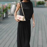 Cloud Maxi Skirt in Black - Esse-XXS - 