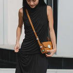 Cloud Ruched Top in Black - Esse-XS - 
