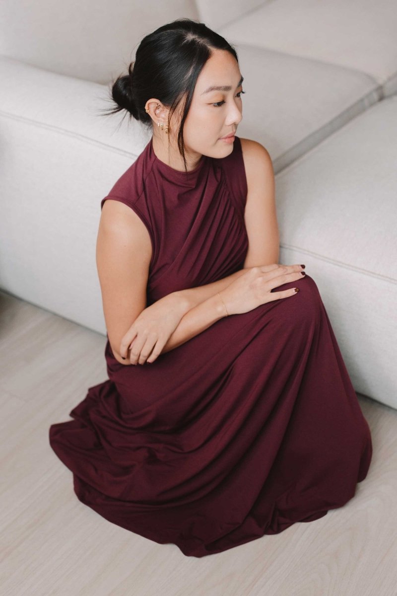 Cloud Ruched Top in Cherry - Esse-XS - 