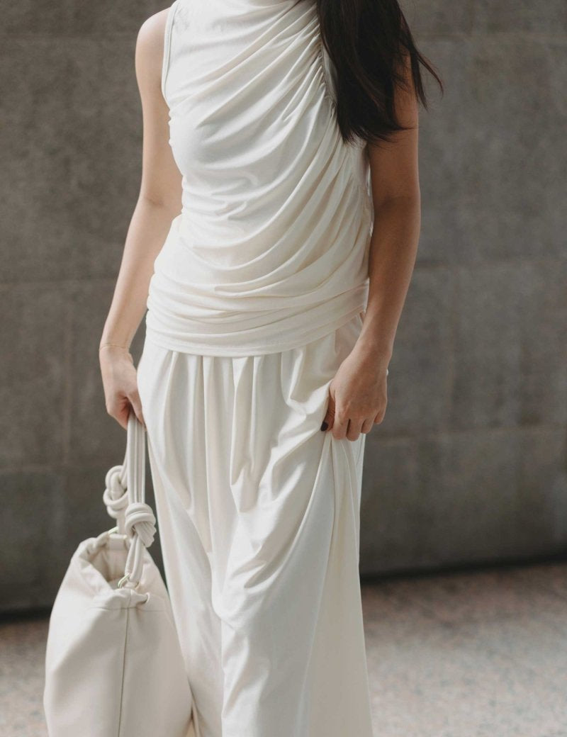 Cloud Ruched Top in Vanilla - Esse-XS - 