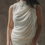 Cloud Ruched Top in Vanilla - Esse-XS - 