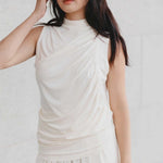 Cloud Ruched Top in Vanilla - Esse-XS - 