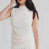 Cloud Ruched Top in Vanilla - Esse-XS - 