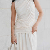 Cloud Ruched Top in Vanilla - Esse-XS - 