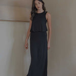 Cloud Scoop Tank in Black - Esse-XS--