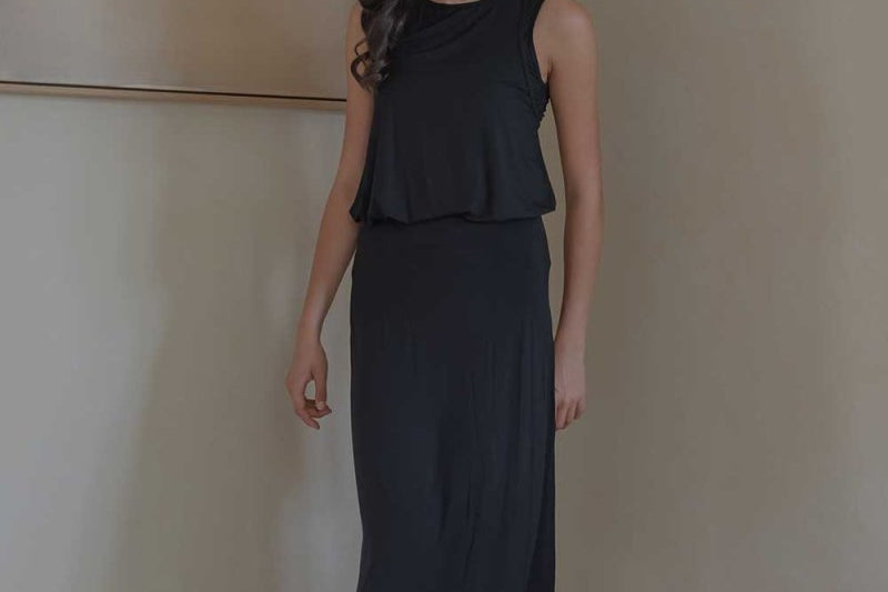 Cloud Scoop Tank in Black - Esse-XS--