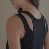 Cloud Scoop Tank in Black - Esse-XS--