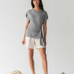 Cloud Top with Side Tie - Esse-Black-XXS-