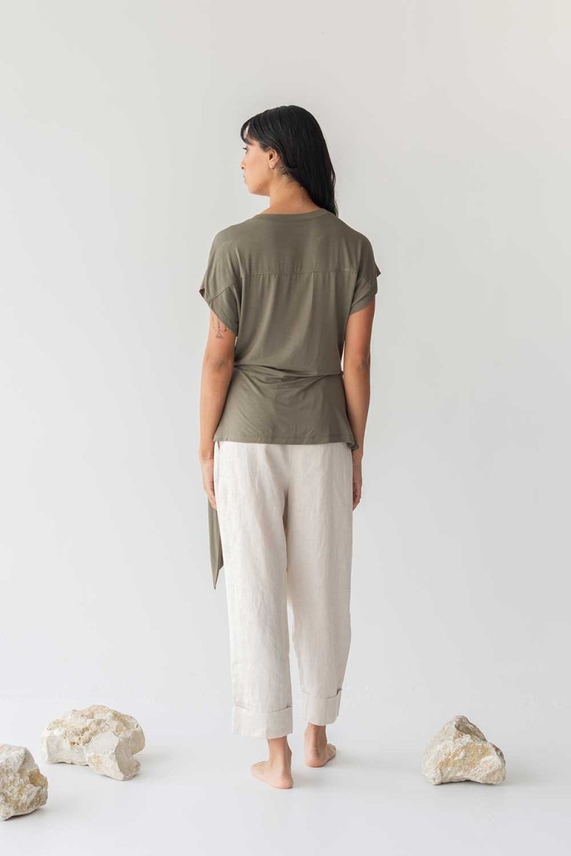 Cloud Top with Side Tie - Esse-Blush-XXS-