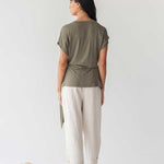 Cloud Top with Side Tie - Esse-Blush-XXS-