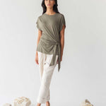 Cloud Top with Side Tie - Esse-Blush-XXS-