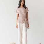 Cloud Top with Side Tie - Esse-Blush-XXS-