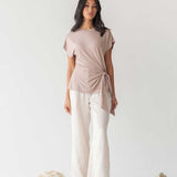 Cloud Top with Side Tie - Esse-Blush-XXS-