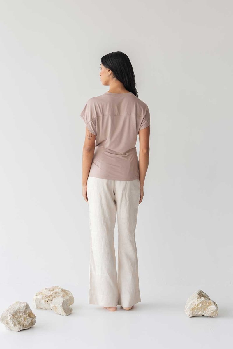 Cloud Top with Side Tie - Esse-Blush-XXS-
