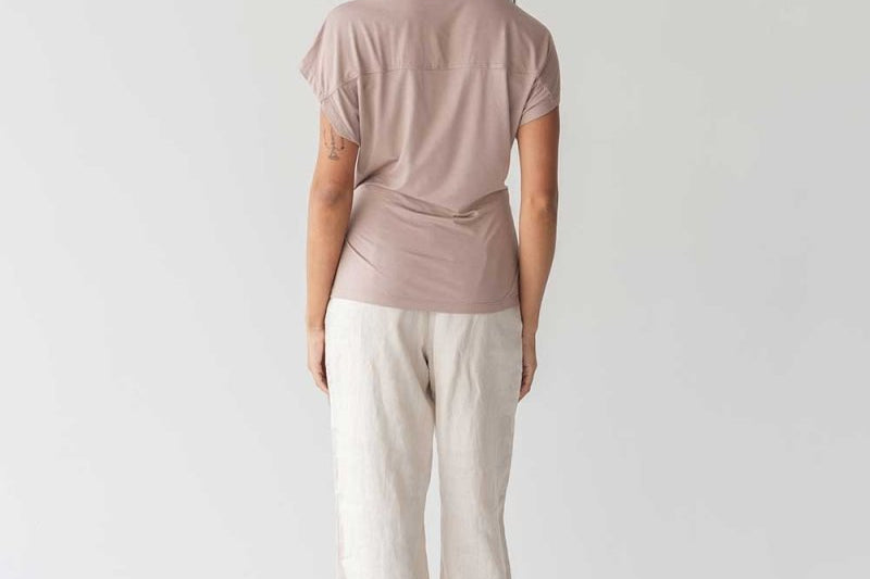 Cloud Top with Side Tie - Esse-Blush-XXS-