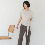 Cloud Top with Side Tie - Esse - Chalk - XXS - 