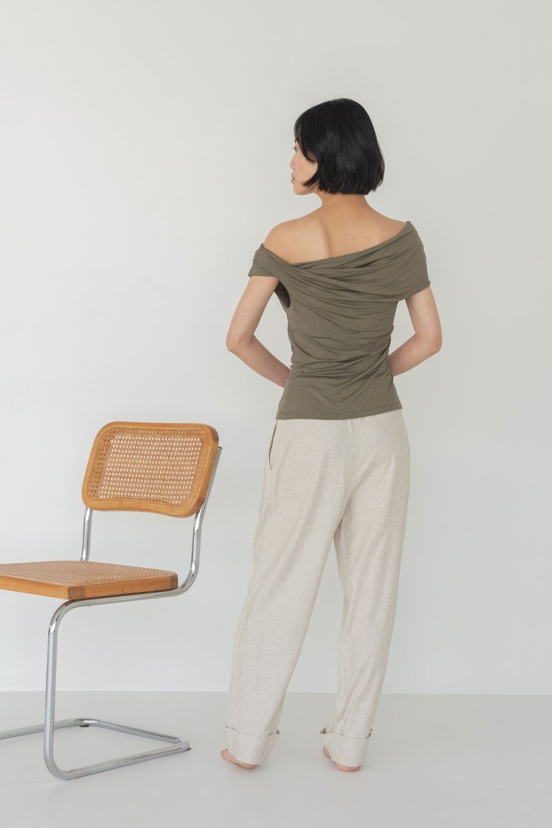 Cloud Twist Top - Esse - Heather Grey - XXS - 