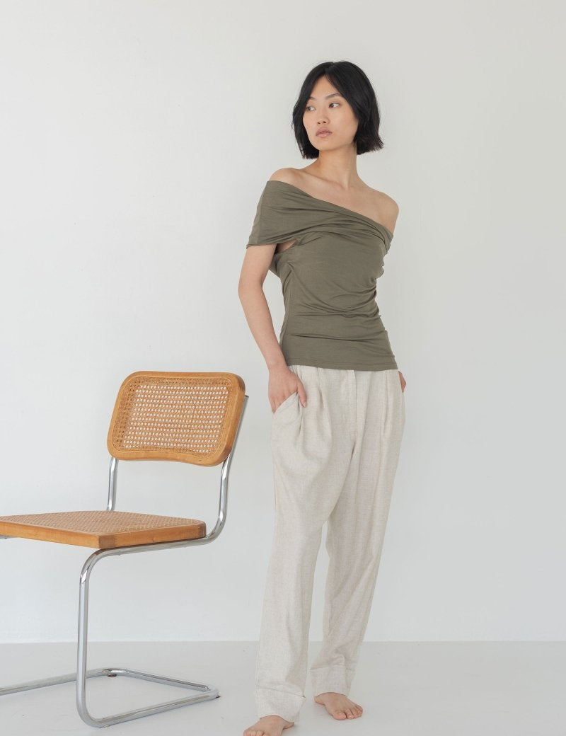 Cloud Twist Top - Esse - Olive - XXS - 