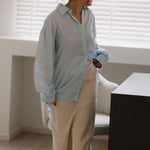 Cocoon Shirt 2.0 in Cerulean Blue - Esse-XS - 