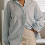 Cocoon Shirt 2.0 in Cerulean Blue - Esse-XS - 