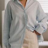 Cocoon Shirt 2.0 in Cerulean Blue - Esse-XS - 