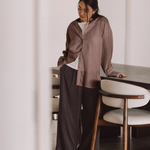 Cocoon Shirt 2.0 in Mocha - Esse-XS - 