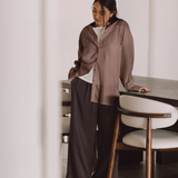 Cocoon Shirt 2.0 in Mocha - Esse-XS - 