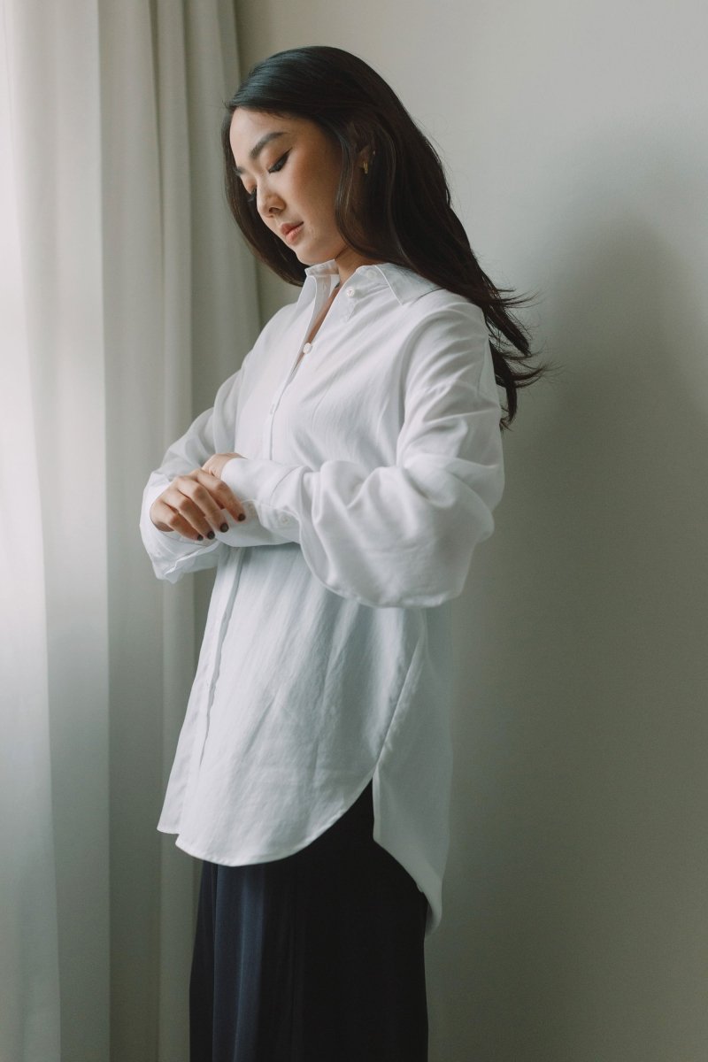 Cocoon Shirt 2.0 in White - Esse-XS - 