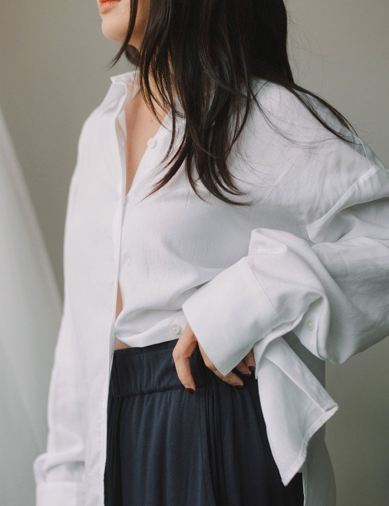 Cocoon Shirt 2.0 in White - Esse-XS - 