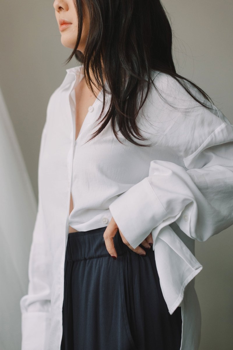 Cocoon Shirt 2.0 in White - Esse-XS - 