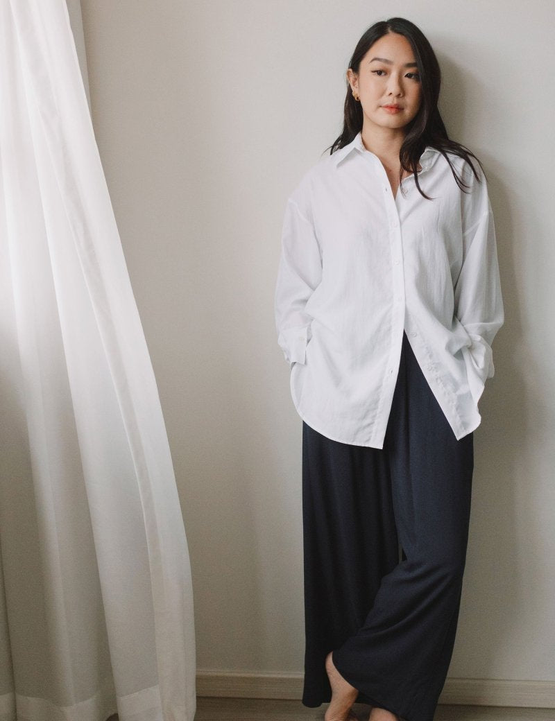 Cocoon Shirt 2.0 in White - Esse-XS - 