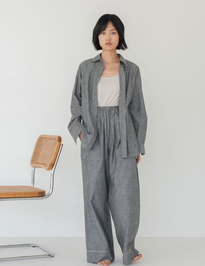 Cocoon Shirt in Denim - Esse - XS - 