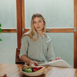 Cocoon Shirt in Stripes - Esse - Verdant Green - XS - 