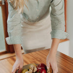 Cocoon Shirt in Stripes - Esse - Verdant Green - XS - 