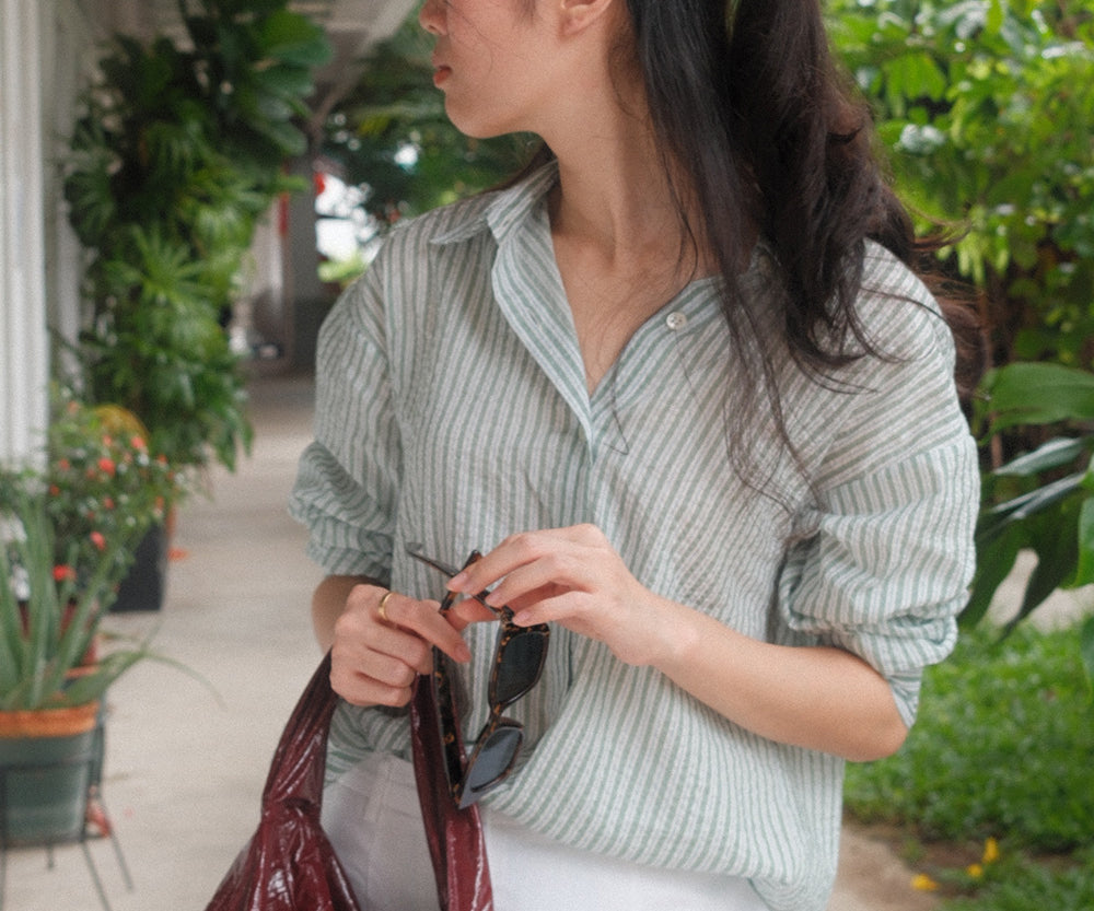 Cocoon Shirt in Stripes